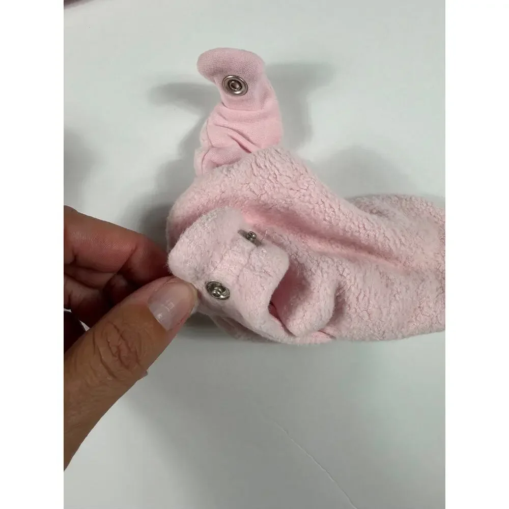 Zutano Baby Pink Fleece Booties 12 months